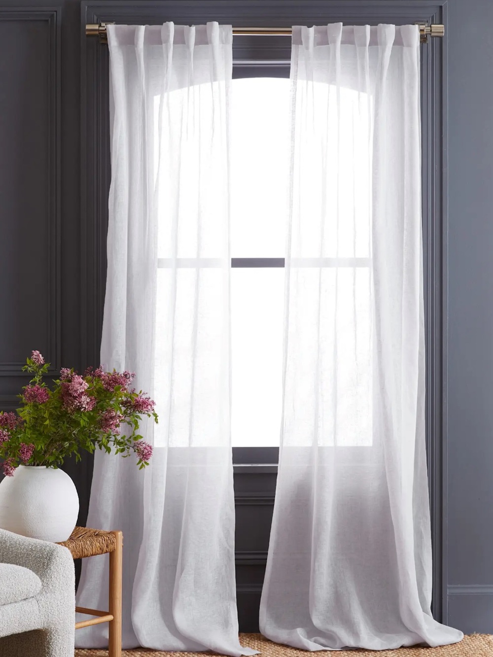 NWT Quince Linen Curtain Set